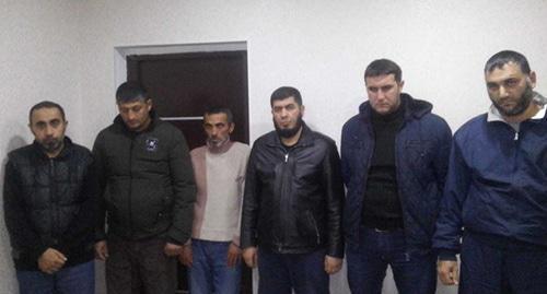 Residents of the city of Shabran, detained on suspicion of beating Murad Soltanov to death. Photo by the press service of the Ministry of Internal Affairs of Azerbaijan https://ru.sputnik.az/incidents/20181112/417859252/izgnanie-djavol-ubijstvo-shabran.html Residents of the city of Shabran, detained on suspicion of beating Murad Soltanov to death. Photo by the press service of the Ministry of Internal Affairs of Azerbaijan https://ru.sputnik.az/incidents/20181112/417859252/izgnanie-djavol-ubijstvo-shabran.html