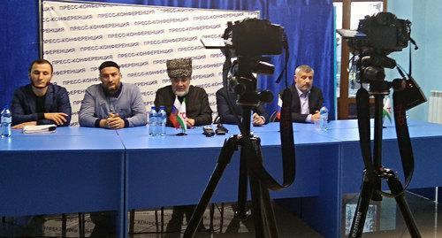 Press conference in Nazran, November 21, 2018. Photo by Umar Yovloi for the Caucasian Knot Press conference in Nazran, November 21, 2018. Photo by Umar Yovloi for the Caucasian Knot