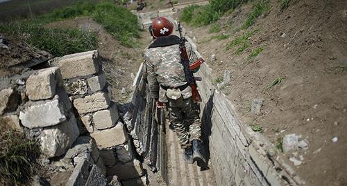At the contact line in Nagorno-Karabakh. Photo: REUTERS/Staff At the contact line in Nagorno-Karabakh. Photo: REUTERS/Staff