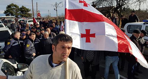 Clashes between opposition and police, December 16, 2018. Photo: REUTERS/David Chkhikvishvili Clashes between opposition and police, December 16, 2018. Photo: REUTERS/David Chkhikvishvili