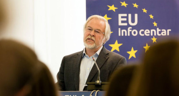 Wolfgang Benedek. Photo: https://europeanwesternbalkans.com/2017/05/04/sarajevo-eu-info-centre-hosts-seminar-eu-fundamental-human-rights-and-freedom-of-expression/ Wolfgang Benedek. Photo: https://europeanwesternbalkans.com/2017/05/04/sarajevo-eu-info-centre-hosts-seminar-eu-fundamental-human-rights-and-freedom-of-expression/