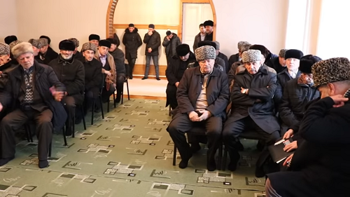Participants of a session of the Kadis of Ingushetia held on December 25, 2-15. Screenshot of the video by the Council of Teips of Ingushetia https://www.youtube.com/watch?v=Zkhs3H9nAe8 Participants of a session of the Kadis of Ingushetia held on December 25, 2-15. Screenshot of the video by the Council of Teips of Ingushetia https://www.youtube.com/watch?v=Zkhs3H9nAe8