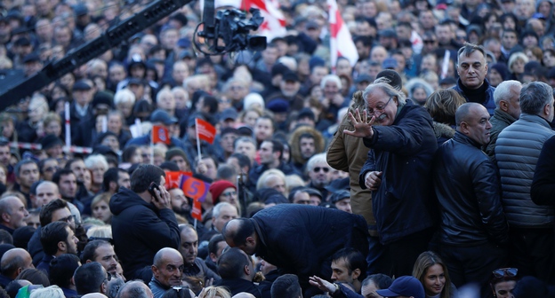 Protest rally in Tbilisi, December 2018. Photo: REUTERS/David Mdzinarishvili Protest rally in Tbilisi, December 2018. Photo: REUTERS/David Mdzinarishvili