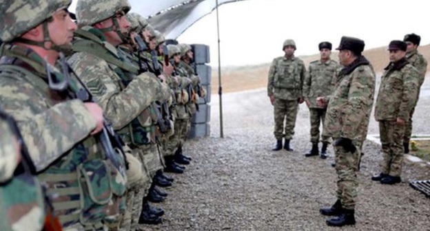Servicemen of the Azerbaijani Army. Photo: press service of the Ministry of Defence of Azerbaijan, https://mod.gov.az/ru/news/rukovodstvo-ministerstva-oborony-nahoditsya-v-prifrontovoj-zone-video-25326.html Servicemen of the Azerbaijani Army. Photo: press service of the Ministry of Defence of Azerbaijan, https://mod.gov.az/ru/news/rukovodstvo-ministerstva-oborony-nahoditsya-v-prifrontovoj-zone-video-25326.html
