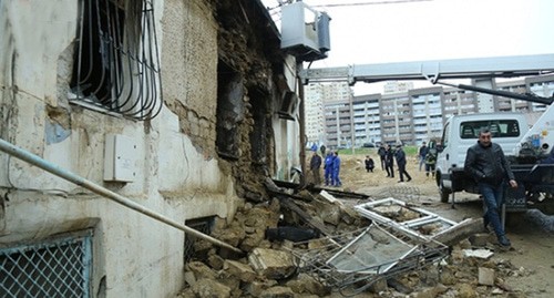 At the site of the explosion in a house in Baku. January 9, 2018. Photo: the Azerbaijani Ministry for Emergencies https://haqqin.az/news/142905 At the site of the explosion in a house in Baku. January 9, 2018. Photo: the Azerbaijani Ministry for Emergencies https://haqqin.az/news/142905