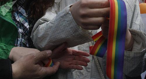 An LGBT action. Photo Sputnik / Vadim Zhernov https://sputnik-georgia.ru/Tbilisi/20171106/238066336/Sportivnyj-LGBT-skandal-v-Gruzii-akcija-protesta-snova-proshla-v-Tbilisi.html An LGBT action. Photo Sputnik / Vadim Zhernov https://sputnik-georgia.ru/Tbilisi/20171106/238066336/Sportivnyj-LGBT-skandal-v-Gruzii-akcija-protesta-snova-proshla-v-Tbilisi.html