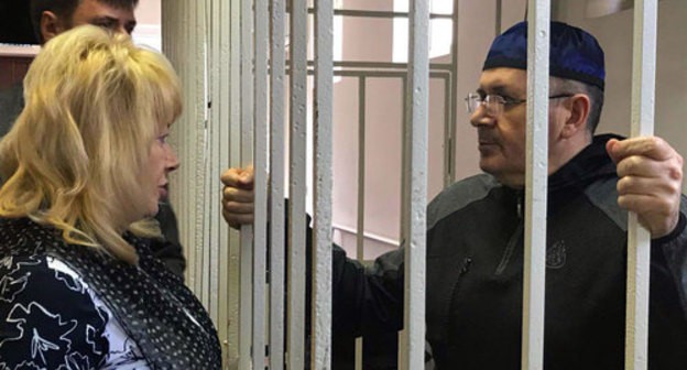 Oyub Titiev with his advocate Marina Dubrovina. Photo by Patimat Makhmudova for the "Caucasian Knot" Oyub Titiev with his advocate Marina Dubrovina. Photo by Patimat Makhmudova for the "Caucasian Knot"