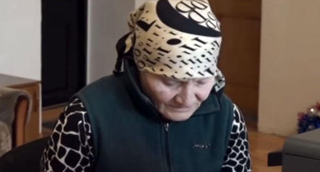 Malida Mageramova, a resident of Chechnya, on air of the Chechen TV Channel. Photo: screenshot from video broadcasted by 'Grozny' TV Channel https://www.youtube.com/watch?v=mg0cQnnkKSI Malida Mageramova, a resident of Chechnya, on air of the Chechen TV Channel. Photo: screenshot from video broadcasted by 'Grozny' TV Channel https://www.youtube.com/watch?v=mg0cQnnkKSI