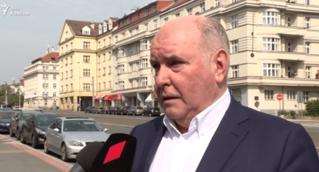 Grigory Karasin, Deputy Foreign Minister of Russia. Screenshot from video broadcasted by the "Echo of the Caucasus", https://www.ekhokavkaza.com/a/29249101.html Grigory Karasin, Deputy Foreign Minister of Russia. Screenshot from video broadcasted by the "Echo of the Caucasus", https://www.ekhokavkaza.com/a/29249101.html