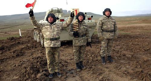 Military exercises of the Azerbaijani army. March 2019. Photo by the press service of the Azerbaijani Ministry of Defence https://mod.gov.az/ru/news/podrazdeleniya-pvo-proveli-ucheniya-s-boevoj-strelboj-video-25891.html Military exercises of the Azerbaijani army. March 2019. Photo by the press service of the Azerbaijani Ministry of Defence https://mod.gov.az/ru/news/podrazdeleniya-pvo-proveli-ucheniya-s-boevoj-strelboj-video-25891.html
