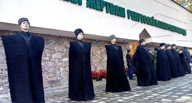 An action in memory of the deportation of Balkars. Nalchik, March 8, 2019. Photo by Lyudmila Maratova for the "Caucasian Knot" An action in memory of the deportation of Balkars. Nalchik, March 8, 2019. Photo by Lyudmila Maratova for the "Caucasian Knot"