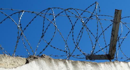 Spiral razor wire. Photo by Nina Tumanova for the Caucasian Knot Spiral razor wire. Photo by Nina Tumanova for the Caucasian Knot