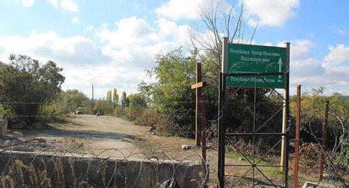 Border of South Ossetia and Georgia. Photo: press service of South Ossetia’s KGB Border of South Ossetia and Georgia. Photo: press service of South Ossetia’s KGB