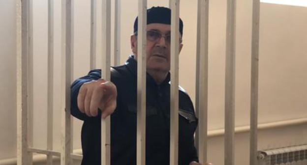 Oyub Titiev in the court room. Photo: screenshot of the video by the "Caucasian Knot" Oyub Titiev in the court room. Photo: screenshot of the video by the "Caucasian Knot"