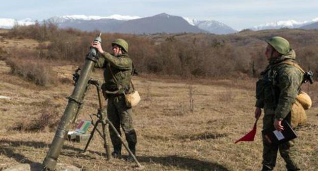 Russian military exercises held in Abkhazia. Photo by the press service of the Southern Military District Russian military exercises held in Abkhazia. Photo by the press service of the Southern Military District