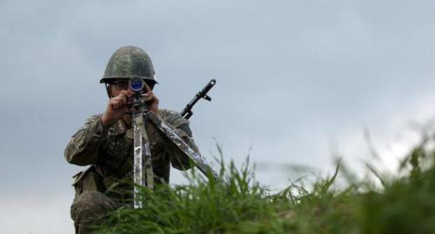 At the contact line in Nagorno-Karabakh. Photo: REUTERS/Staff At the contact line in Nagorno-Karabakh. Photo: REUTERS/Staff