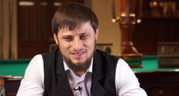Abdul-Kerim Kadyrov. Screenshot from video ‘Abdul-Kerim Kadyrov is a head of the Chechen Billiard Federation, http://www.youtube.com/watch?time_continue=66&v=rt5xzFSNV-4 Abdul-Kerim Kadyrov. Screenshot from video ‘Abdul-Kerim Kadyrov is a head of the Chechen Billiard Federation, http://www.youtube.com/watch?time_continue=66&v=rt5xzFSNV-4