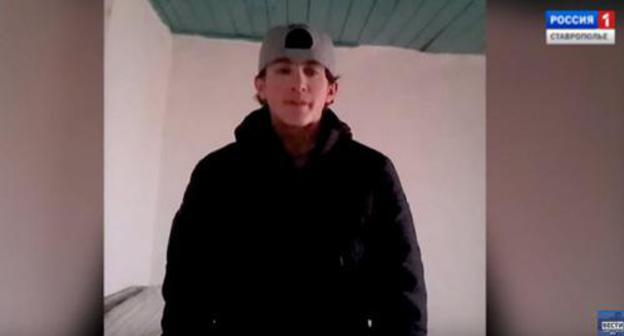 Screenshot from video showing the oath of the young man, GTRK 'Stavropol', 'Vesti', Stavropol Territory Screenshot from video showing the oath of the young man, GTRK 'Stavropol', 'Vesti', Stavropol Territory