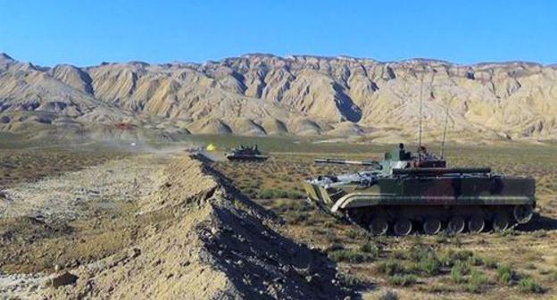 Azerbaijani tanks take part in military drills, July 4, 2018. Photo: press service of the Ministry of Defence of Azerbaijan, , https://mod.gov.az Azerbaijani tanks take part in military drills, July 4, 2018. Photo: press service of the Ministry of Defence of Azerbaijan, , https://mod.gov.az