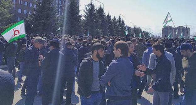 Rally in Magas, March 26, 2018. Photo by Umar Yovloi for the Caucasian Knot Rally in Magas, March 26, 2018. Photo by Umar Yovloi for the Caucasian Knot