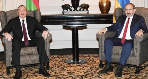 Ilham Aliev (left) and Nikol Pashinyan. Photo: press service of the President of Azerbaijan. https://ru.president.az/articles/32513/images Ilham Aliev (left) and Nikol Pashinyan. Photo: press service of the President of Azerbaijan. https://ru.president.az/articles/32513/images