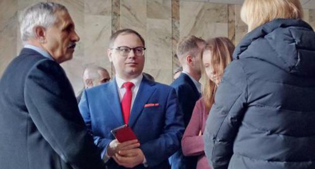 Representatives of Jehovah's Witnesses in the Supreme Court of Kabardino-Balkaria, March 1, 2019. Photo by Lyudmila Maratova for the Caucasian Knot Representatives of Jehovah's Witnesses in the Supreme Court of Kabardino-Balkaria, March 1, 2019. Photo by Lyudmila Maratova for the Caucasian Knot