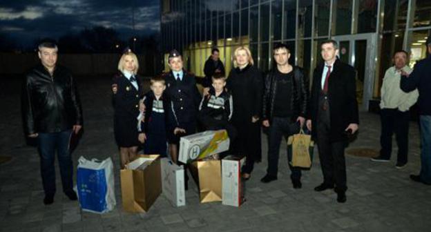Two boys from Syria at an airport in Kabardino-Balkaria. Photo: press service of Interior Ministry of Russia, https://скфо.мвд.рф/novosti/item/16480018 Two boys from Syria at an airport in Kabardino-Balkaria. Photo: press service of Interior Ministry of Russia, https://скфо.мвд.рф/novosti/item/16480018