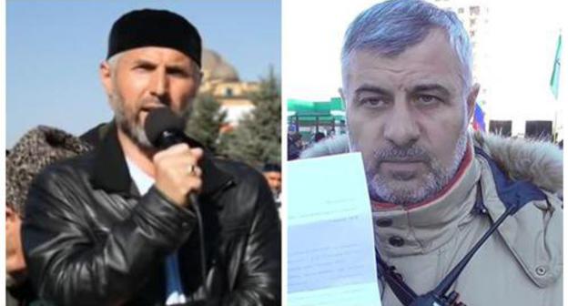 Musa Malsagov (left) and Barakh Chemurziev. Collage by the Caucasian Knot. Screenshot from video posted by Ilez Pliev at YouTube https://www.youtube.com/watch?v=BjeTkWnqw04У Screenshot from video by Kavkaz.Realii, https://www.youtube.com/watch?v=sK0TN_VlQnU Musa Malsagov (left) and Barakh Chemurziev. Collage by the Caucasian Knot. Screenshot from video posted by Ilez Pliev at YouTube https://www.youtube.com/watch?v=BjeTkWnqw04У Screenshot from video by Kavkaz.Realii, https://www.youtube.com/watch?v=sK0TN_VlQnU