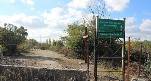 Border of South Ossetia and Georgia. Photo: press service of KGB of South Ossetia Border of South Ossetia and Georgia. Photo: press service of KGB of South Ossetia