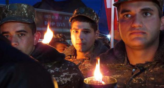 Torchlight march in Stepanakert, April 23, 2019. Photo by Alvard Grigoryan for the Caucasian Knot Torchlight march in Stepanakert, April 23, 2019. Photo by Alvard Grigoryan for the Caucasian Knot
