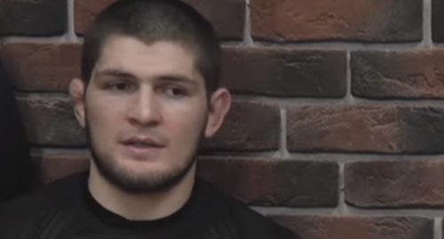 Khabib Nurmagomedov. Photo: Vremya sports - https://www.youtube.com/watch?v=HWyclHTd89o https://ru.wikipedia.org/ Khabib Nurmagomedov. Photo: Vremya sports - https://www.youtube.com/watch?v=HWyclHTd89o https://ru.wikipedia.org/