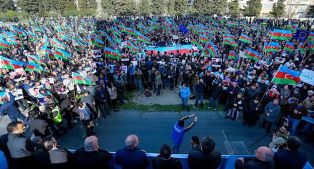 An opposition rally held in Baku in March 2018. Photo by Aziz Karimov for the "Caucasian Knot" An opposition rally held in Baku in March 2018. Photo by Aziz Karimov for the "Caucasian Knot"