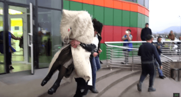 Screenshot of the video "An exciting scene of the bride abduction in North Ossetia" https://youtu.be/6cEFeoo-83A Screenshot of the video "An exciting scene of the bride abduction in North Ossetia" https://youtu.be/6cEFeoo-83A