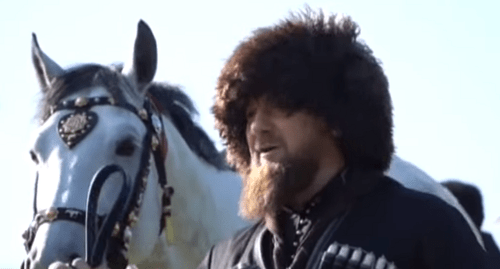 Ramzan Kadyrov at a horse ride on April 30, 2019. Screenshot of the video by the Grozny TV channel https://www.youtube.com/watch?v=iTAEOhHMv3Q Ramzan Kadyrov at a horse ride on April 30, 2019. Screenshot of the video by the Grozny TV channel https://www.youtube.com/watch?v=iTAEOhHMv3Q