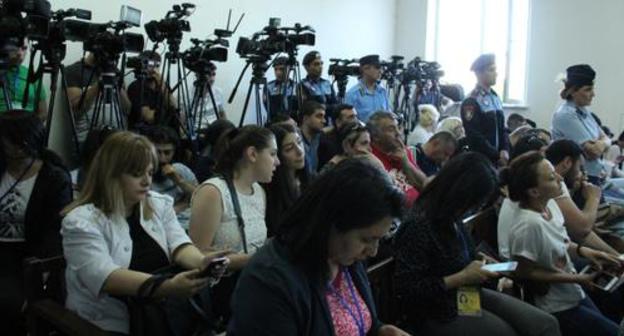 Journalists at the court sessions on the case of Robert Kocharyan. May 15, 2019. Photo by Tigran Petrosyan for the "Caucasian Knot" Journalists at the court sessions on the case of Robert Kocharyan. May 15, 2019. Photo by Tigran Petrosyan for the "Caucasian Knot"