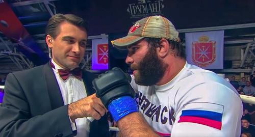 Mikhail Gazaev. Photo: screenshot of the video by M-1 Global
https://www.youtube.com/watch?time_continue=1028&v=WLO-k3DZsk8 Mikhail Gazaev. Photo: screenshot of the video by M-1 Global
https://www.youtube.com/watch?time_continue=1028&v=WLO-k3DZsk8
