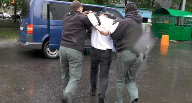 Detention of Georgy Guev, a native of North Ossetia. Screenshot of the video by the Federal Security Service of the Russian Federation https://www.youtube.com/watch?v=yYQEb5nf0Iw&feature=youtu.be Detention of Georgy Guev, a native of North Ossetia. Screenshot of the video by the Federal Security Service of the Russian Federation https://www.youtube.com/watch?v=yYQEb5nf0Iw&feature=youtu.be
