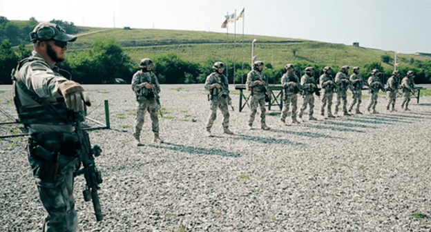 Fighters of the "Terek" rapid-response squadron. Screenshot of the video by the NTV TV Channel https://www.youtube.com/watch?v=pFdzTbLYuTQ Fighters of the "Terek" rapid-response squadron. Screenshot of the video by the NTV TV Channel https://www.youtube.com/watch?v=pFdzTbLYuTQ