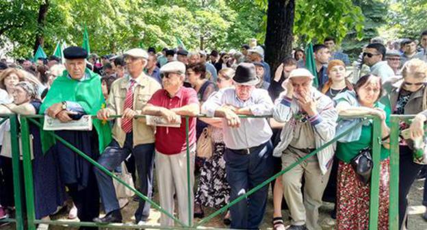 Participants of the rally in Nalchik, May 21, 2019. Photo by Lyudmila Maratova for the Caucasian Knot Participants of the rally in Nalchik, May 21, 2019. Photo by Lyudmila Maratova for the Caucasian Knot