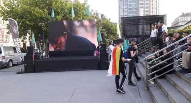 Circassian activists were relocated after ban on holding memory march, May 21, 2019. Photo by Angelika Tokhtamysheva for the Caucasian Knot Circassian activists were relocated after ban on holding memory march, May 21, 2019. Photo by Angelika Tokhtamysheva for the Caucasian Knot