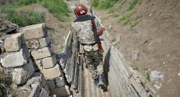 On a contact line in Nagorno-Karabakh. Photo: REUTERS/Reuters Staff On a contact line in Nagorno-Karabakh. Photo: REUTERS/Reuters Staff