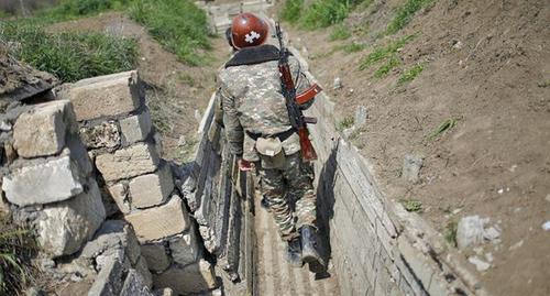 On a contact line in Nagorno-Karabakh. Photo: REUTERS/Reuters Staff On a contact line in Nagorno-Karabakh. Photo: REUTERS/Reuters Staff