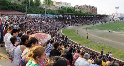 The stands were full of fans at the final match. Nagorno-Karabakh, June 9, 2019. Photo by Alvard Grigoryan for the "Caucasian Knot" The stands were full of fans at the final match. Nagorno-Karabakh, June 9, 2019. Photo by Alvard Grigoryan for the "Caucasian Knot"
