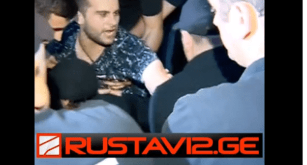 Screenshot of the video of the detention of a gay parade opponent in Tbilisi. June 14, 2019, http://www.rustavi2.ge/en/news/135982 Screenshot of the video of the detention of a gay parade opponent in Tbilisi. June 14, 2019, http://www.rustavi2.ge/en/news/135982