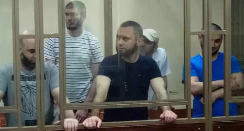 Defendants in Hizb ut-Tahrir* case during the pronouncement of the verdict. Photo by Konstantin Volgin for the Caucasian Knot Defendants in Hizb ut-Tahrir* case during the pronouncement of the verdict. Photo by Konstantin Volgin for the Caucasian Knot