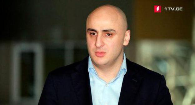 Nika Meliya. Screenshot from video posted at: https://1tv.ge/ru/news/nika-melija-zajavljaet-chto-planiruet-vstretitsja-s-mikhailom-saakashvili/ Nika Meliya. Screenshot from video posted at: https://1tv.ge/ru/news/nika-melija-zajavljaet-chto-planiruet-vstretitsja-s-mikhailom-saakashvili/