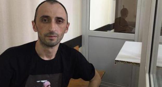 Mikhail Savostin at a court session of Mineralnye Vody City court, June 2018. Photo courtesy of advocate Vitaly Zubenko Mikhail Savostin at a court session of Mineralnye Vody City court, June 2018. Photo courtesy of advocate Vitaly Zubenko