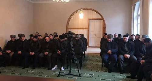 A meeting of the religious leaders of Ingushetia. Photo by the press service of the republic's Muftiate http://muftiyatri.ru/wp-content/uploads/2019/01/WhatsApp-Image-2019-01-14-at-18.08.00.jpeg A meeting of the religious leaders of Ingushetia. Photo by the press service of the republic's Muftiate http://muftiyatri.ru/wp-content/uploads/2019/01/WhatsApp-Image-2019-01-14-at-18.08.00.jpeg