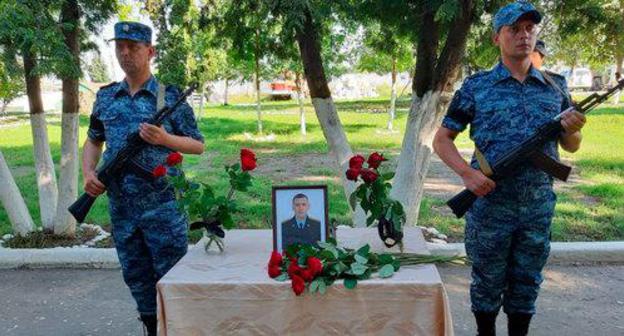 The memorial service in memory of Police Sergeant Alexander Dvornikov. Photo by the press service of the Ministry of Internal Affairs https://42.мвд.рф/news/item/17460315/ The memorial service in memory of Police Sergeant Alexander Dvornikov. Photo by the press service of the Ministry of Internal Affairs https://42.мвд.рф/news/item/17460315/