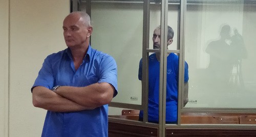 Aslan Yandiev during the reading of judgments; his advocate is on the left. Photo by Konstantin Volgin for the "Caucasian Knot" Aslan Yandiev during the reading of judgments; his advocate is on the left. Photo by Konstantin Volgin for the "Caucasian Knot"